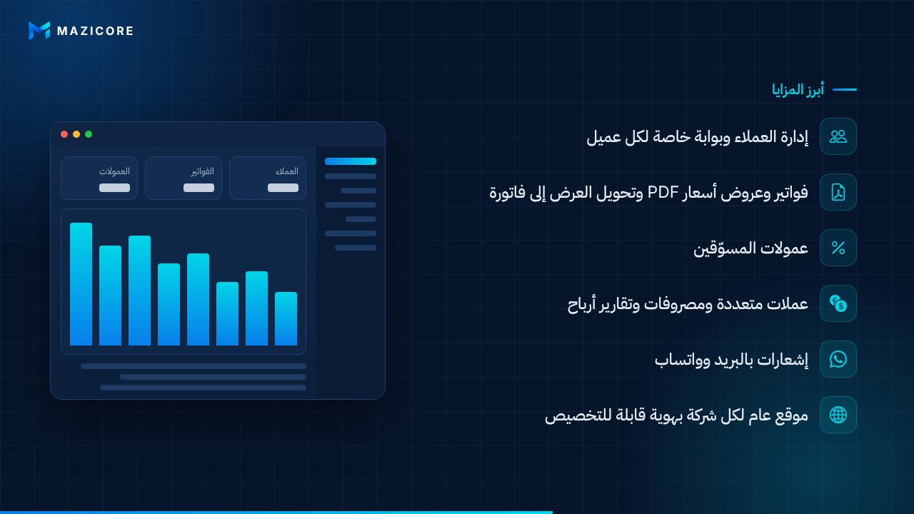 نظام إدارة شركات الاستضافة والخدمات الرقمية